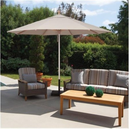 SIMPLY SHADE SimplyShade SSUWA811SS-A5422 Ibiza 11 ft. Sunbrella Wood & Aluminum Umbrella  Antique Beige SSUWA811SS-A5422